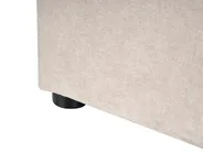 Ottoman Bed QUILLIEN Chenille Light Beige 180 x 200 cm (EU Super King)_989540
