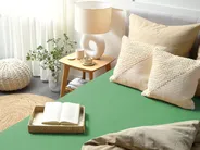 Fitted Sheet JANBU 160 x 200 cm Cotton Green_1080567