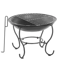 Grill Fire Pit NEGARA Metal Black_802857