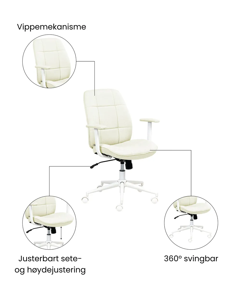 Kontorstol CARLTON Mintgrønn_1059690