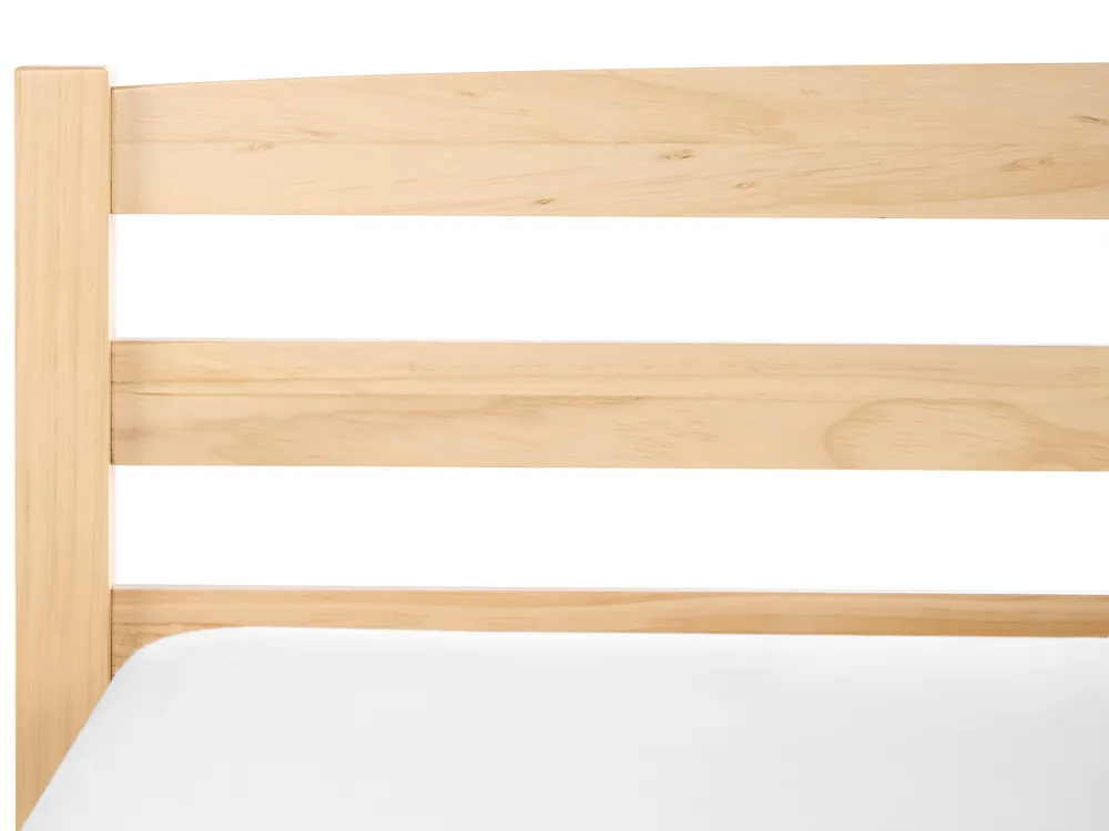 Bed Pine Wood ECHALLON 180 x 200 cm (EU Super King) Light Brown_1113271