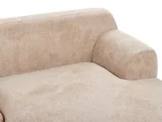 Corner Sofa 3 Seater HOLT Fabric Beige Left Hand_960585