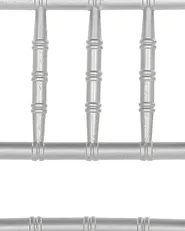 Set of 4 Dining Chairs Folding MACHIAS Beechwood Silver_775179