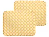 Set med 2 dynor för trädgårdsstol FIJI 29 x 38 cm Gul