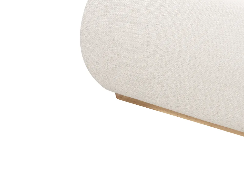 Ottoman Bed CAMPAGNE Fabric Light Beige 160 x 200 cm (EU King Size)_972077