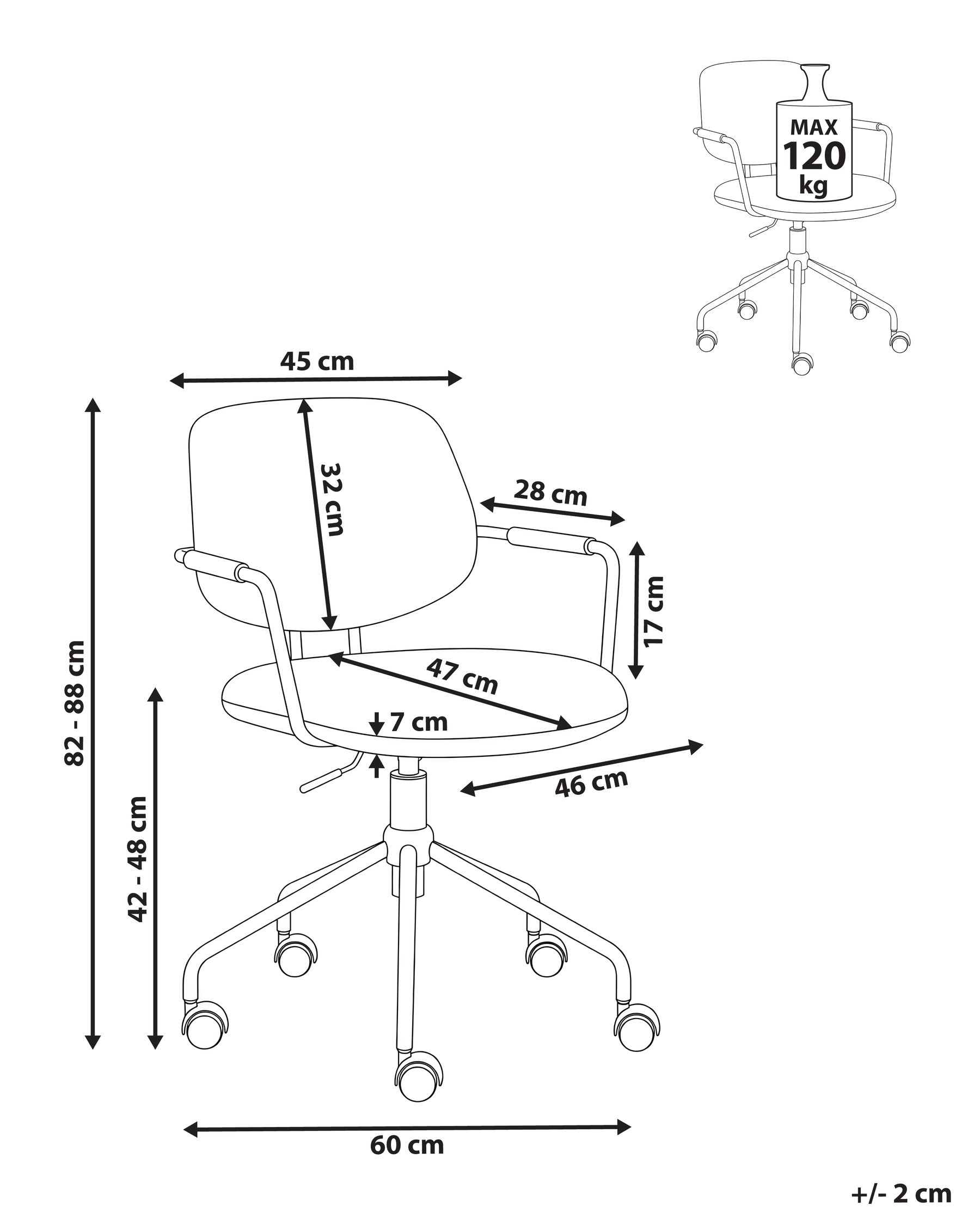 Office Chair RIPLEY Fabric Grey_1077403