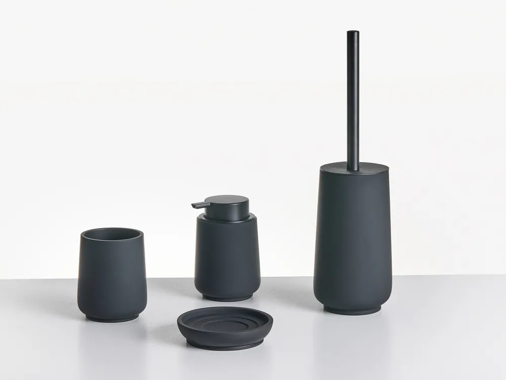 4-Piece Bathroom Accessories Set SUCHES Black