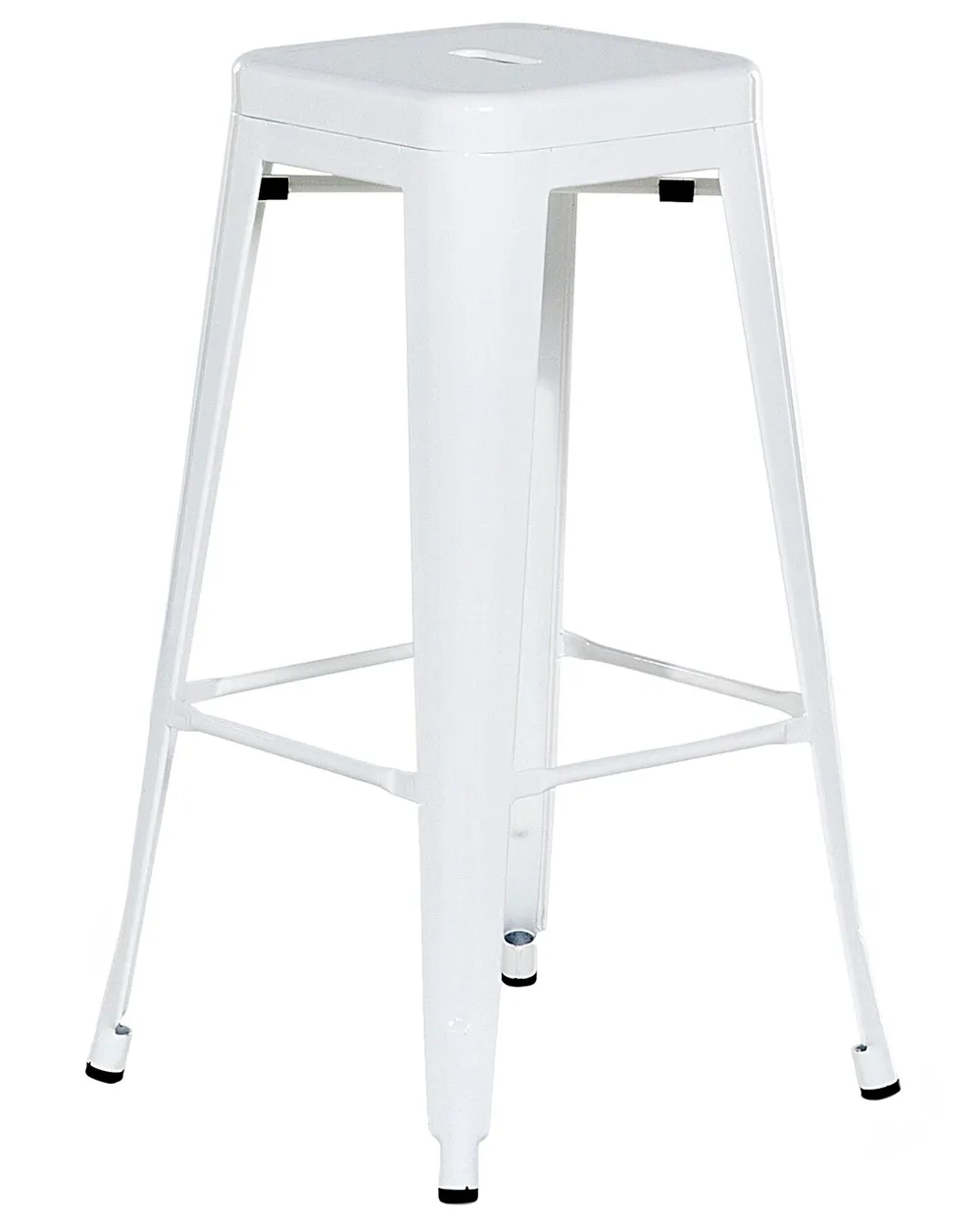 Set of 2 Bar Stools CABRILLO Metal White_701213