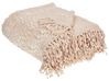 Blanket VELLA Cotton 200 x 220 cm Light Beige
