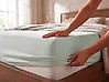 Muotoonommeltu lakana JANBU 140 x 200 cm Puuvilla Vaaleanvihreä