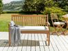 Bench Seat Pad Cushion VIVARA 112 x 54 cm Off-White