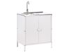 Outdoor Kitchen Cabinet with Sink VILAMA White