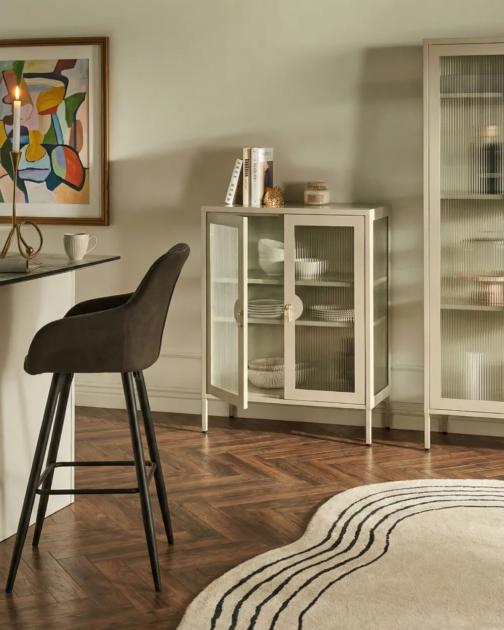 Storage Unit GLEORA Metal Light Beige_1046418