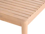 Garden Lounge Set with Table 3 Seater TALLA Acacia Wood Light Brown_1153678