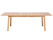 Extending Garden Dining Table CESANA 180/240 cm 100 cm Acacia Wood Light Brown_691146