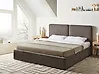 Ottoman Bed ARBOIS Chenille Taupe 180 x 200 cm (EU Super King)