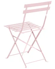 Trädgårdsmatgrupp 4-sits FIORI Fällbar Metall Pastellrosa_998653