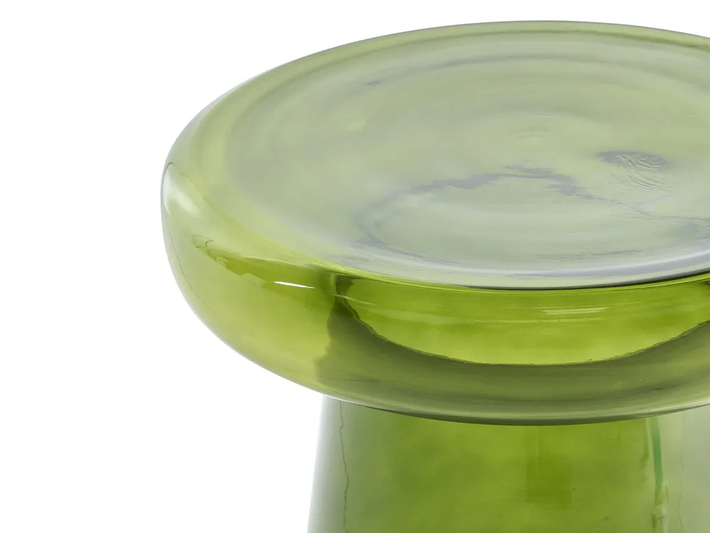 Set of 2 Side Tables LAGUNA/CALDERA Glass Green_1093641