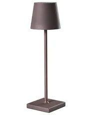 LED-pöytävalaisin langaton BACEIRO himmennettävä Metalli Ruskea_1041970