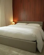 Ottoman Bed with LED ARMELLE Fabric Beige 180 x 200 cm (EU Super King)_1046073