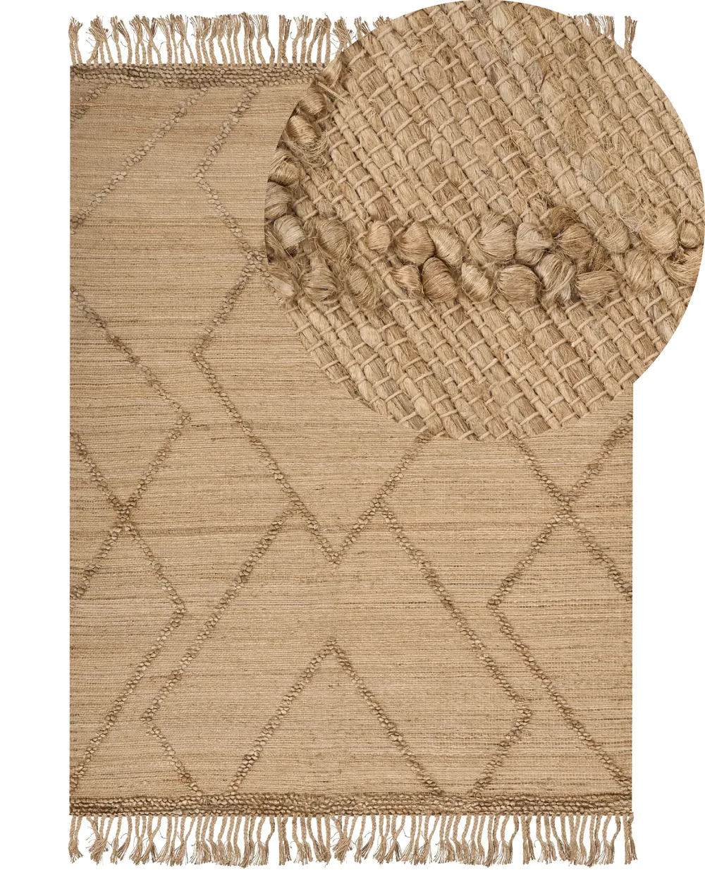 Jutematta i olika storlekar beige HANDERE