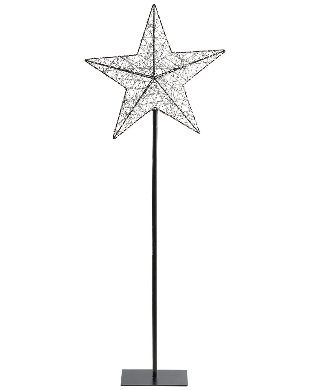 Ulkokoriste LED-valo SANNAN 110 cm Tähti Musta_1031824