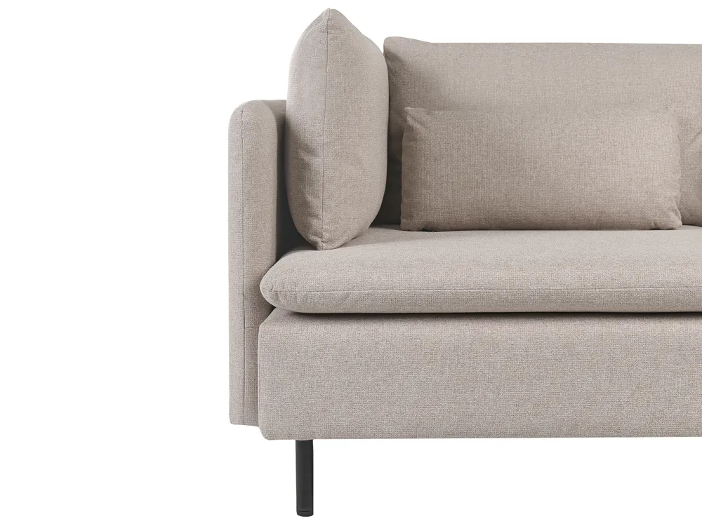 Modular Sofa 2 Seater EGERIS Fabric Beige_1067325