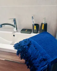 Set of 9 Towels ATIU Terry Cotton Navy Blue_985671