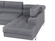 Corner Sofa 5 Seater NORREA Fabric Grey Left Hand_686000