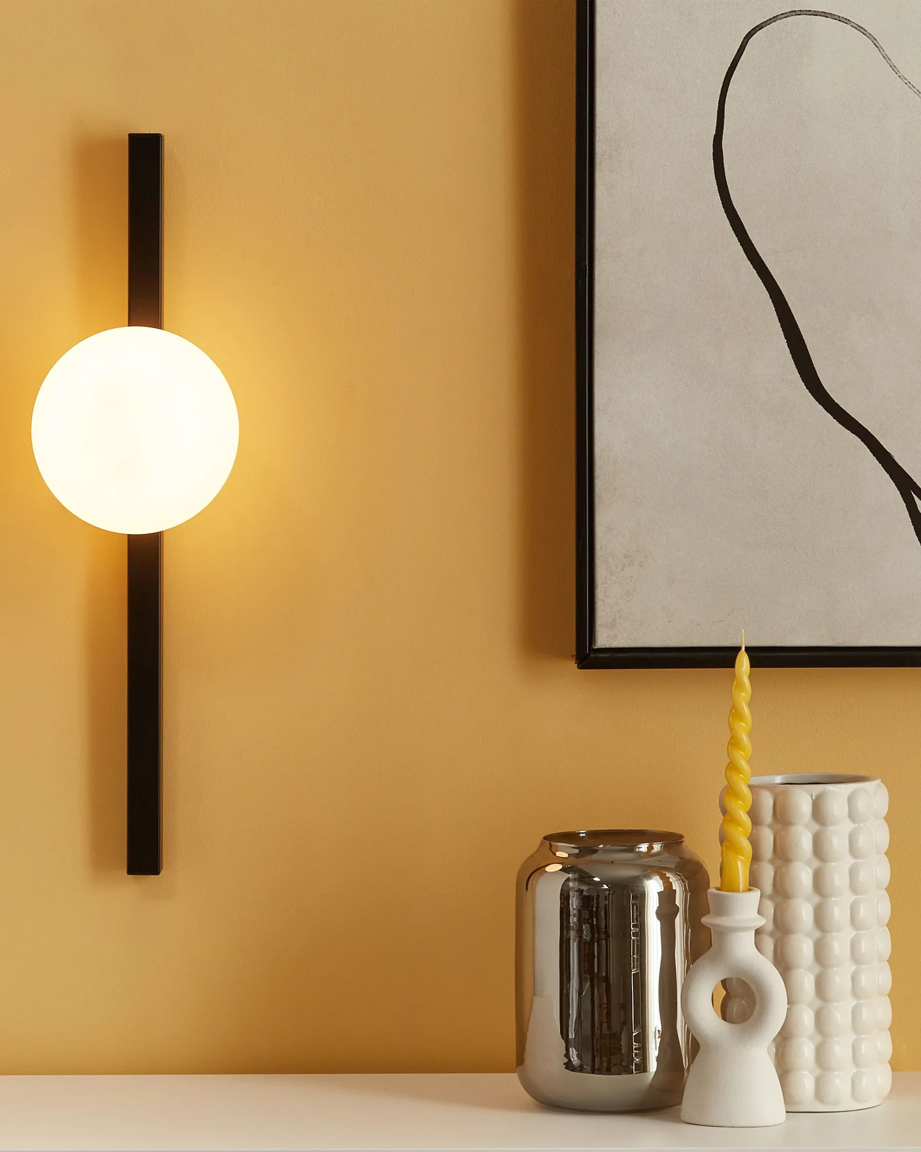 Vägglampa ISABELLA Metall Svart_872784