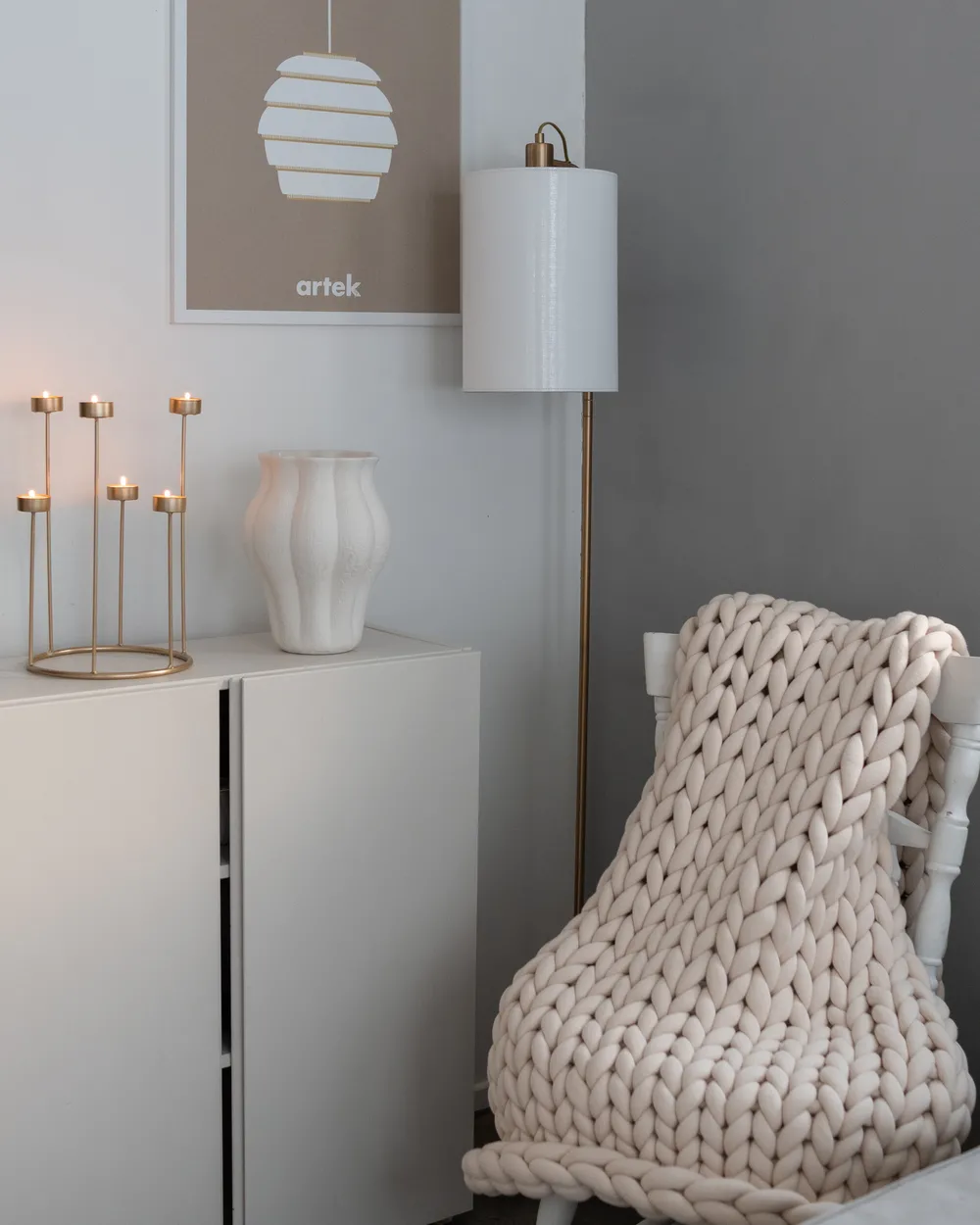 Golvlampa LIBERIA Metall Koppar_907329