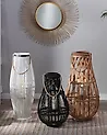 Lyhty TONGA 56 cm Bambu Musta