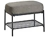 Shoe Bench TRUCKEE Fabric Black