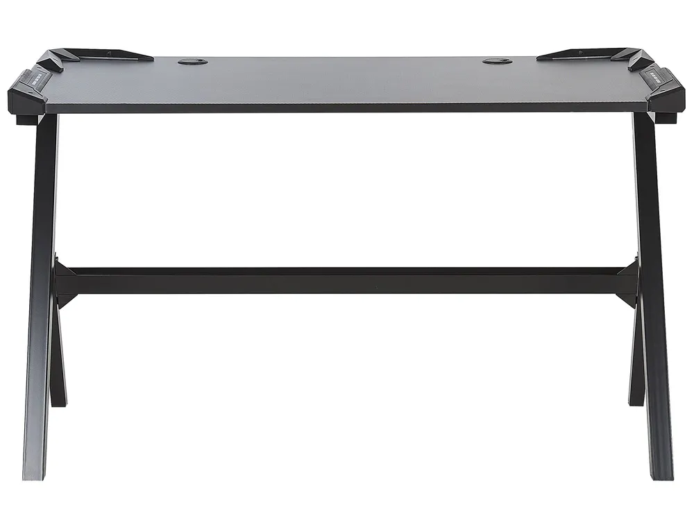 Gaming Desk DANVERS 120 cm 60 cm RGB LED Black_795336