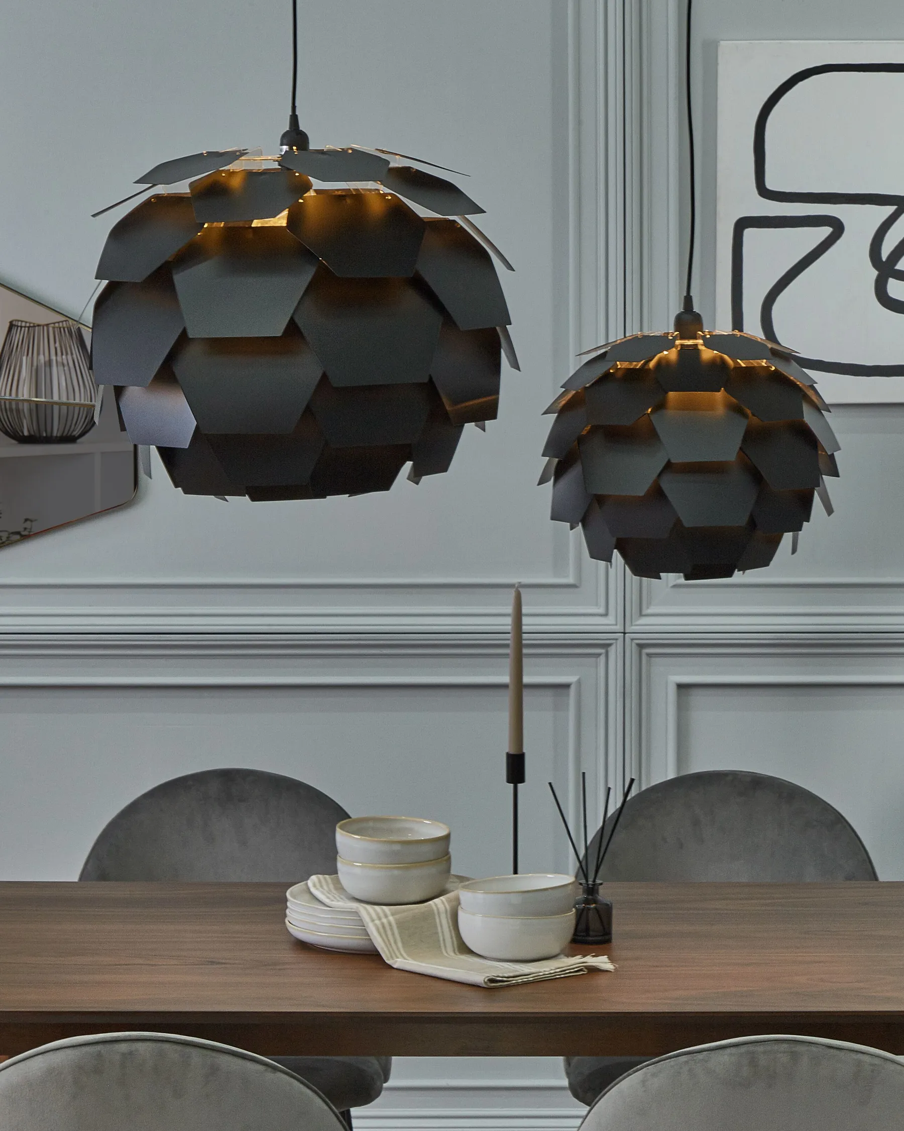 Pendant Lamp SEGRE L Black_747607