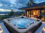 Outdoor Hot Tub with LED VILLARRICA White_965297