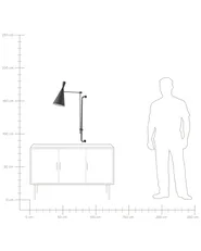Wall Lamp MARISA Adjustable Metal Black_883619