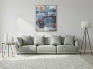Sofa 3 Seater SIGTUNA Fabric Light Grey_897671