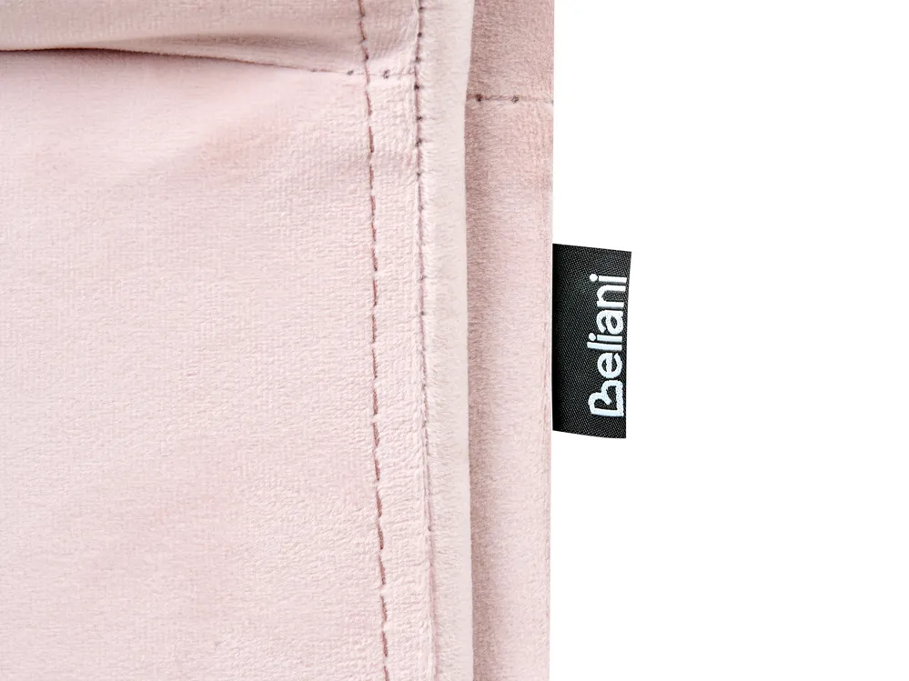 Trundle Bed Velvet LIBOURNE 90 x 200 cm (EU Single) Pastel Pink_978272