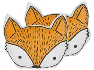 Set of 2 Decorative Cushions VADODARA Cotton 50 x 40 cm Orange Fox_801057