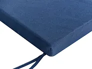 Trädgårdsbänk med dyna TUSCANIA 160 cm Eukalyptusträ Blå_1153877