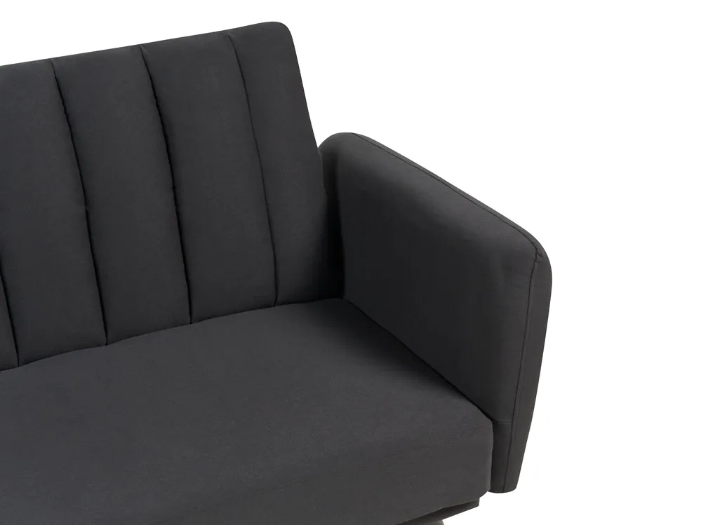 Sofa Bed 3 Seater VIMMERBY Fabric Black_899971