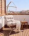 Riipputuoli jalustalla ALGHERO Metalli Beige