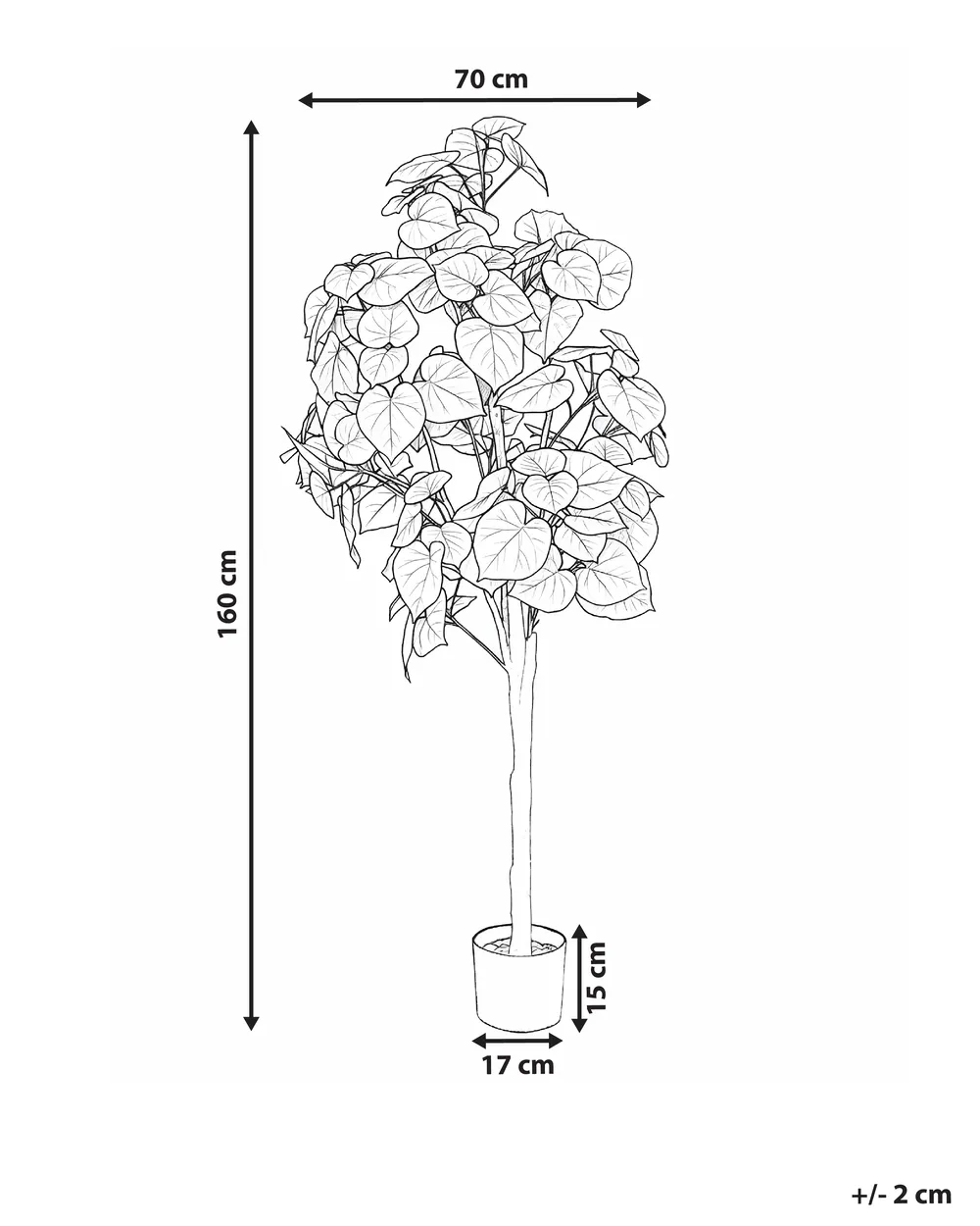 Tekokasvi FICUS TREE 160 cm Vihreä_1028509