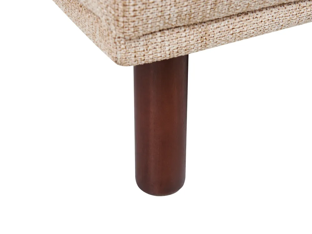 Corner Sofa 3 Seater HOLT Fabric Beige Left Hand_960603