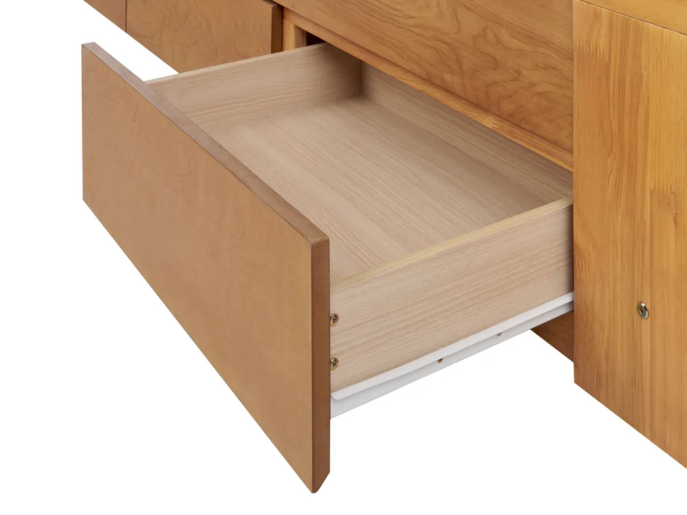 Bed with Storage Drawers Wood CAHORS 90 x 200 cm (EU Single) Brown_912568