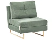 Single Sofa Bed JERSLEV Fabric Light Green_1009998
