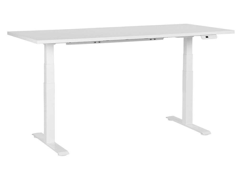 Elektrisk justerbart skrivebord DESTINES 180 cm 80 cm Hvit