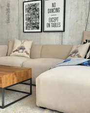 Corner Sofa 3 Seater DOLVA Corduroy Beige Left Hand_975477
