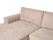 Hörnbäddsoffa 3-sits NUBORG Chenille Ljusbrun Vänstervänd_1017634